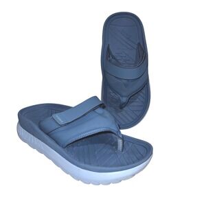 Vionic Restore II Blue Women's Flip Flop Sandals Size 7 Adjustable Strap Comfort